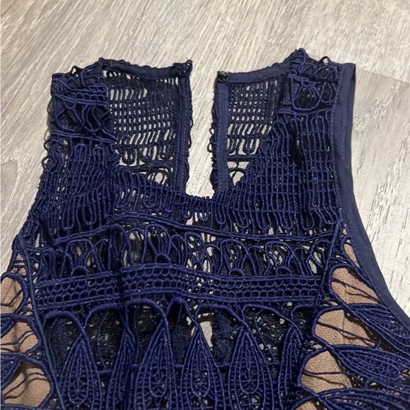 Self Portrait Lace Peplum Top in Teardrop Lace - Picture 8 of 12